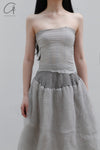 Marc Le Bihan 10-meter silk shrink elastic stretch tube top 26917 series France MLB-26917-ZZHUI PEARL GREY Pearl gray